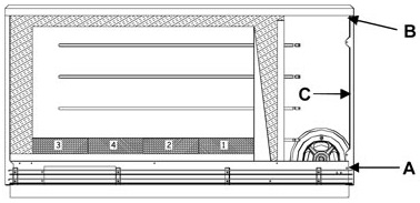 image of three steps to open the right side panel